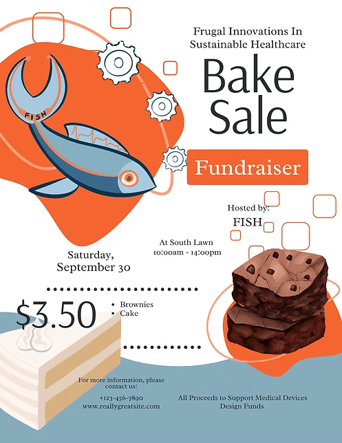 Fall Bake Sale flyer