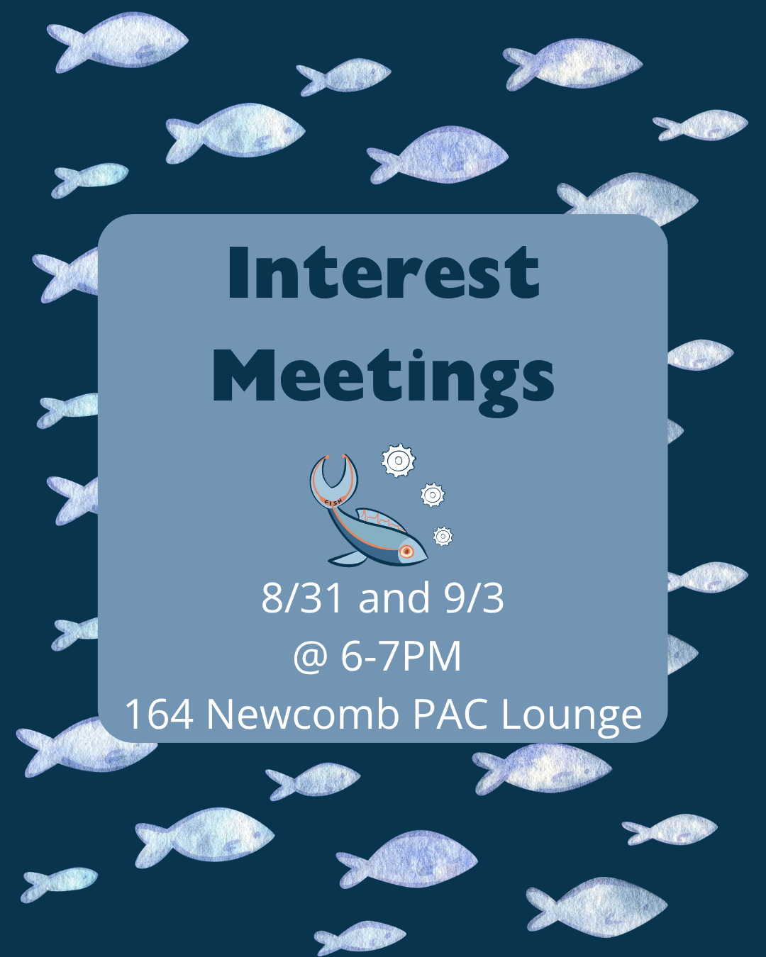 Interest Meetings poster